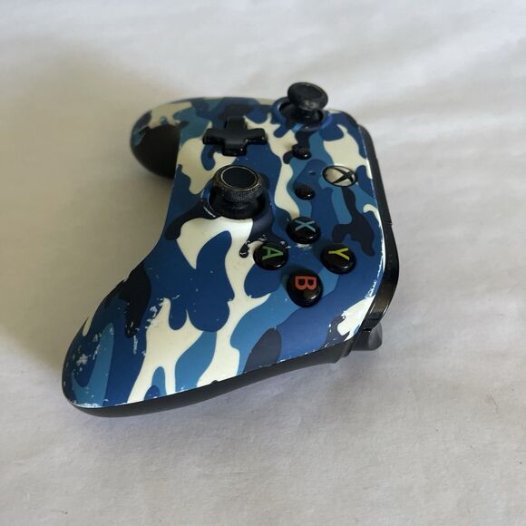 Microsoft Xbox One Power A Wired Controller Night Cloud Camouflage No Cord - Picture 4 of 9